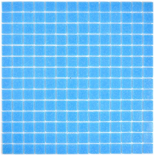 Mosaik Fliese Glas blau für BODEN WAND BAD WC DUSCHE KÜCHE FLIESENSPIEGEL THEKENVERKLEIDUNG BADEWANNENVERKLEIDUNG Mosaikmatte Mosaikplatte von conwire