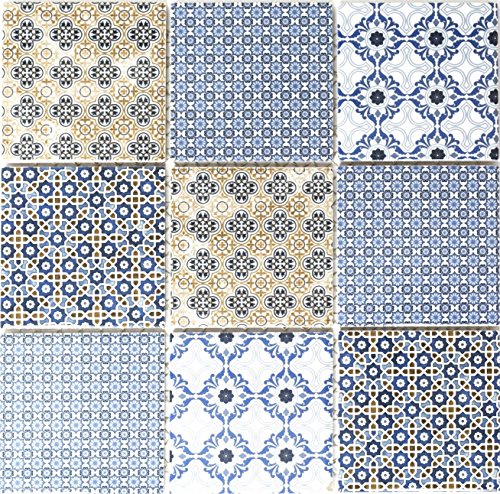 Mosaik Quadrat Classico mix Keramik | 10 Mosaikmatten von conwire