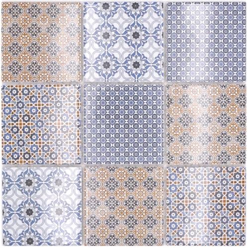 Mosaik Quadrat Classico mix Keramik | 10 Mosaikmatten von conwire