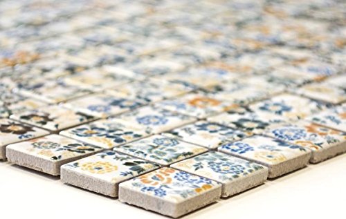 Mosaik Quadrat Spring Flower Keramik, Mosaikstein Format: 19x19x5 mm, Bogengröße: 60 x 100 mm, 1 Handmuster ca. 6x10 cm Mosaik Quadrat Spring Flower Keramik, Mosaikstein Format: 19x19x5 mm, Bogengröße: 60 x 100 mm, 1 Handmuster ca. 6x10 cm von Mosaik-Netzwerk