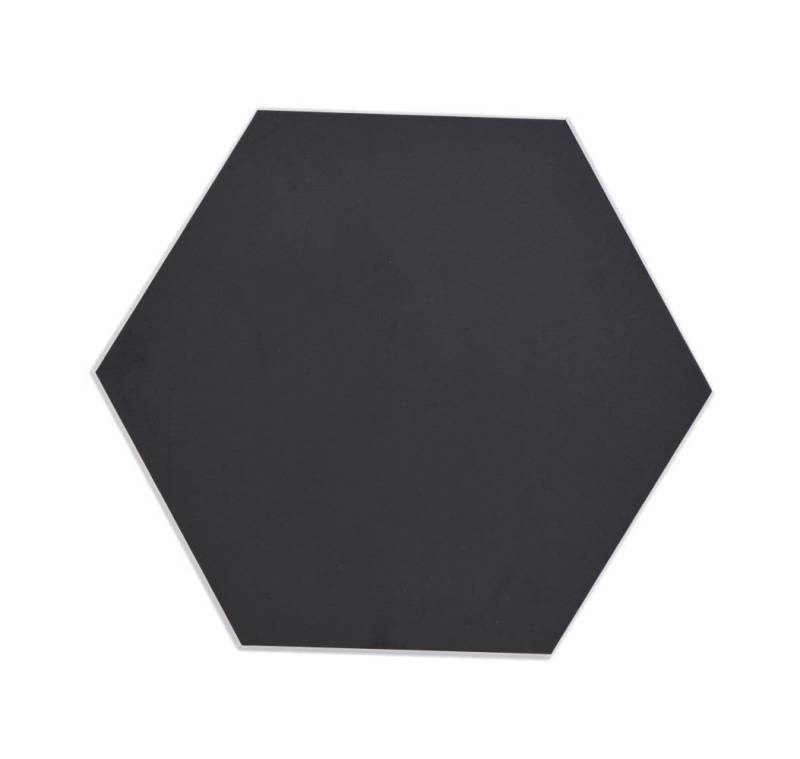 Mosani Fliesenaufkleber 10 St. Selbstklebende Wandfliesen schwarz Hexagon Vinyl Kachel 0,2m² (Set, 10-teilig), Spritzwasserbereich geeignet, Küchenrückwand Spritzschutz von Mosani