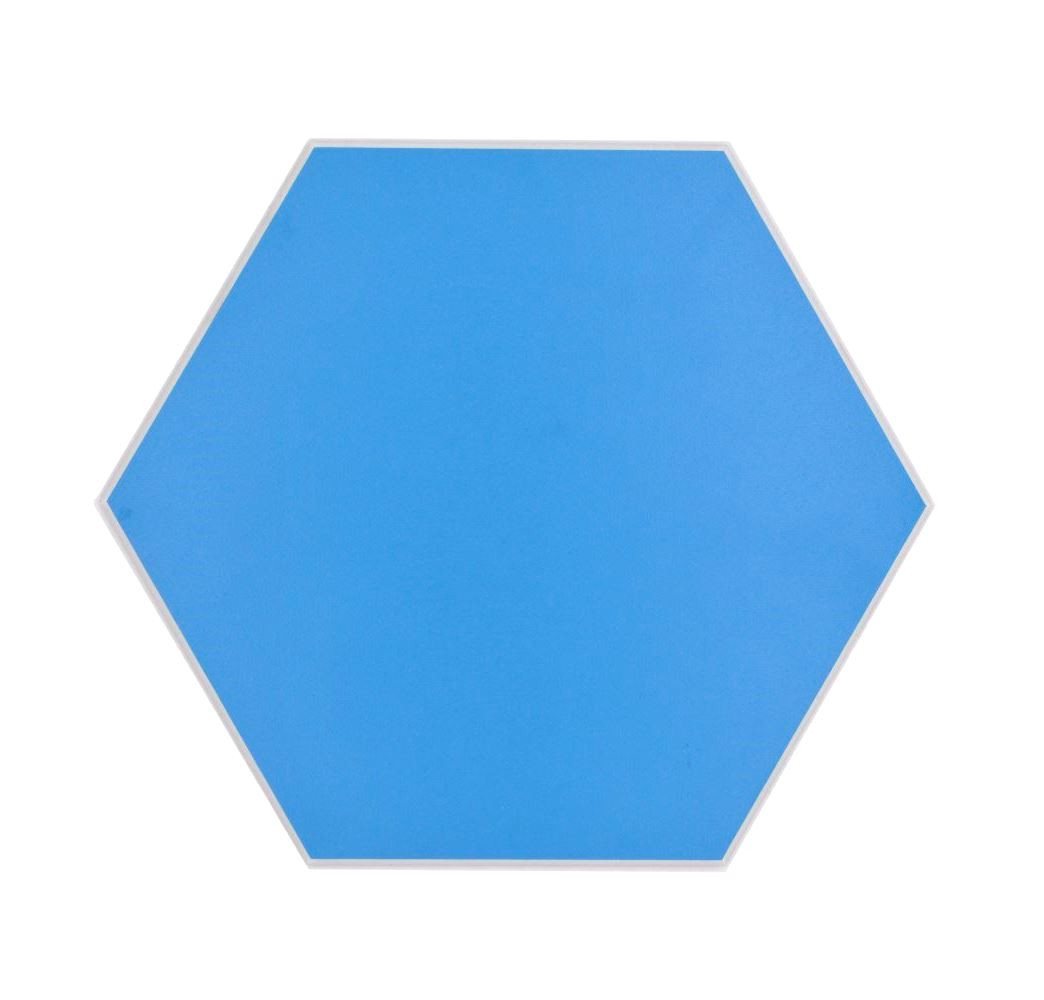 Mosani Fliesenaufkleber 10 Stück Selbstklebende Wandfliesen Hexagon Vinyl Fliesen 0,2m² blau (Set, 10-teilig), Spritzwasserbereich geeignet, Küchenrückwand Spritzschutz von Mosani