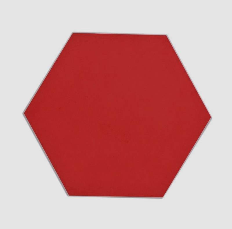 Mosani Fliesenaufkleber 10x Hesagon Wandfliesen Vinyl Fliese Selbstklebend rot 0,2m² (Set, 10-teilig), Spritzwasserbereich geeignet, Küchenrückwand Spritzschutz von Mosani