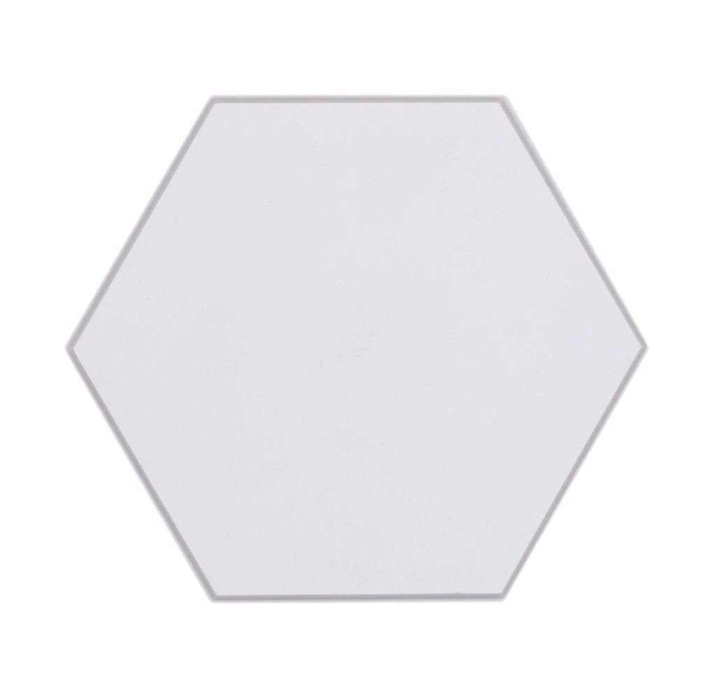 Mosani Fliesenaufkleber 10x Selbstklebende Wandfliesen Hexagon Klebekachel 0,2m² weiss (Set, 10-teilig), Spritzwasserbereich geeignet, Küchenrückwand Spritzschutz von Mosani