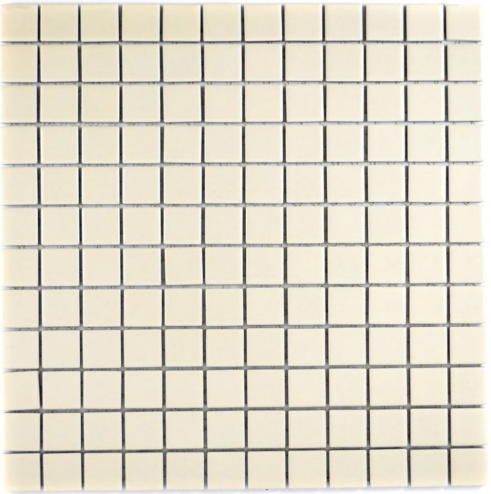Mosani Mosaikfliesen Keramikmosaik Mosaikfliesen magnolia beige glänzend Fliesenspiegel Mosani Mosaikfliesen Keramikmosaik Mosaikfliesen magnolia beige glänzend Fliesenspiegel von Mosani