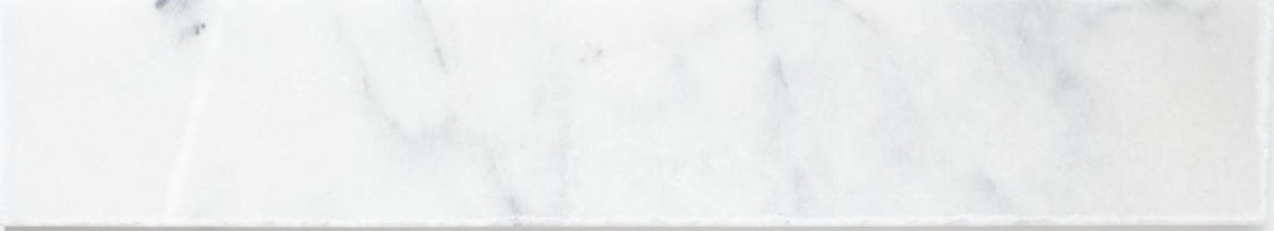 Mosani Sockelfliese Rechteckiges Marmormosaik Sockel weiß matt / 10 Matten von Mosani