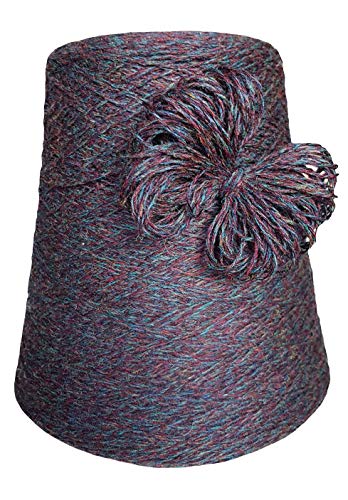 Moschen-Bayern Strickwolle 1 kg 1000g Schurwolle Schafwolle Multicolor Farbverlauf Dicke Wolle zum Stricken günstig kaufen Handstrick Häkelwolle Häkeln Garn Nadel 3 3,5 4 - Blau Aubergine von Moschen-Bayern