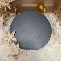 Schieferplatte Rund - Deko Schieferplatten Servierplatten Aus Schiefer Tischdeko Set Sushiplatte von MoserWindlicht