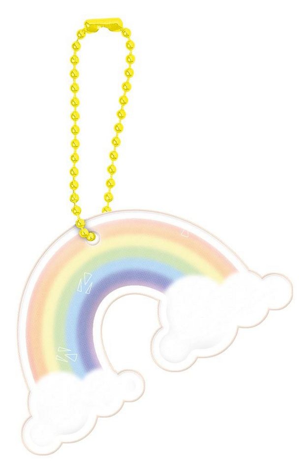 Moses. Verlag Reflektor-Aufkleber Glimmis Reflektor Cloud Regenbogen 037892, reflektierend, Rainbow, (1tlg), sichtbar aus 125m Entfernung, z. B. an Kinderwagen, Rucksack, Taschen von Moses. Verlag