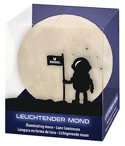 Moses Leuchtender Mond Lampe | Nachtlicht für Kinder mit Timer-Funktion | Stimmungsvolles Dekolicht, warmweiß, 30563 Moses Leuchtender Mond Lampe | Nachtlicht für Kinder mit Timer-Funktion | Stimmungsvolles Dekolicht, warmweiß, 30563 von moses