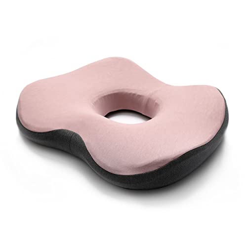 Mosh ERGO2 B2P Postpartum Ergonomisches Sitzkissen mit Gel und Memory Foam - Rosa/Grau von Mosh