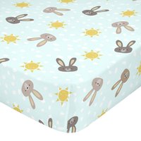 Moshi Moshi | Spannbettlaken Rabbit Family von Moshi Moshi