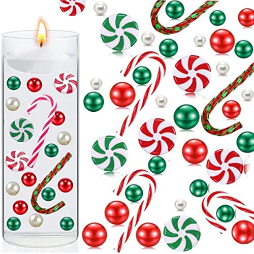 Moslalo 6054 Stück Durchsichtige Wasserperlen | Wasserperle Vasenfüller Dekor | Weihnachts vasen füller Floating Pearls | Schwebende Weihnachtsperlen für Tafelaufsätze (ohne Kerzen/Vase) von Moslalo