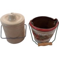 Menge Von 2 Keramik Draht Latch Deckeldose 16Oz Glas Schale 15" X 3, 5" von MosquitoCreekGoods