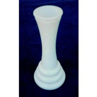 Vintage Randall #4 1960Er Jahre Weißes Milchglas 6" X 1, 5" ~ 3" Base Flower Bud Vase von MosquitoCreekGoods
