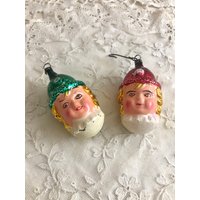 Vintage Clown Gesicht Ornamente Glas Weihnachten Vintage Clown Gesicht Ornamente Glas Weihnachten von MossAndMagicVintage