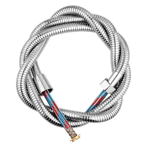 1/1,5/2 m 150 cm Ausziehbarer Brauseschlauch Teleskop Küchenarmatur Ersatz Universal Edelstahl Wasserrohr Badezimmer(1.5m) von Mostpin