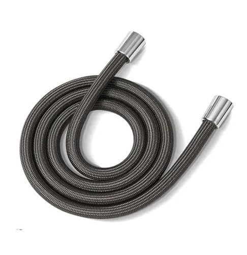 1,5/2,0 Meter GI/2 Universal-Rohr Badezimmer Nylon Hochdruck Glatte Dusche Schlauch Flexible Handheld Anti Wicklung(Dark grey-1.5meter) von Mostpin