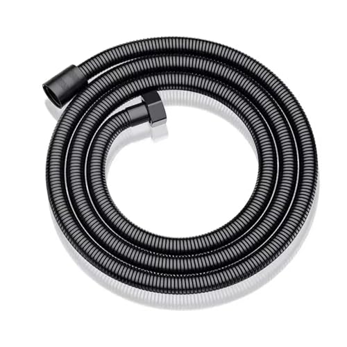 1,5/2/3 m Edelstahl Handbrause Schlauch Verlängerungsrohr Anti-Twist Hochdruck Badezimmer Spray Verschlüsselung Rohr(Black-1.5m) von Mostpin