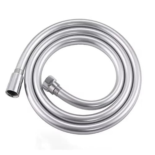 1,5/2/3 m PVC-Handbrauseschlauch, flexibel, wickelsicher, explosionsgeschützt, Wasserschlauch, Badezimmer-Wasserhahn-Verlängerungsrohr(Type A Silver,300cm) von Mostpin