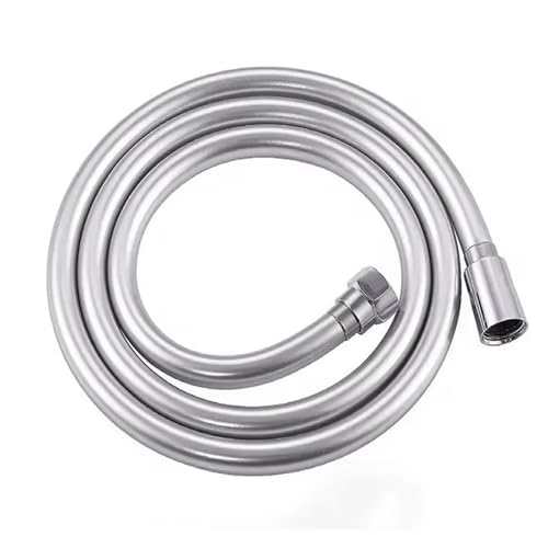 1,5/2/3M PVC-Silikon-Duschkopfschlauch, flexibles Rohr, Hochdruckwasser, leistungsstarkes mehrschichtiges Sanitär-Badezimmerzubehör(Sliver,200cm) von Mostpin