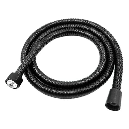1,5/2 m ABS-Handbrauseschlauch, schwarz, universelle Schnittstelle, flexibles, wickelsicheres, explosionsgeschütztes Rohr, Badezimmerzubehör(1.5m) von Mostpin