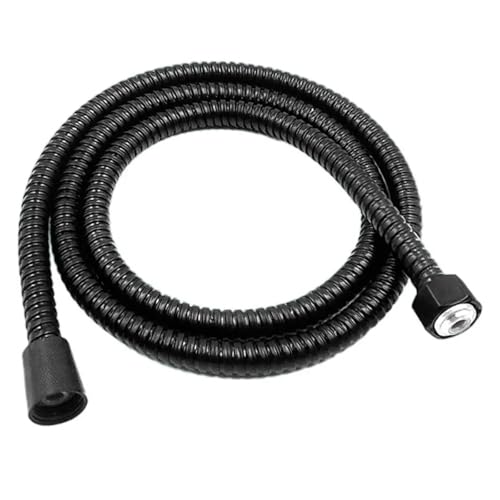 1,5/2 m ABS-Handbrauseschlauch, schwarz, universelle Schnittstelle, flexibles, wickelsicheres, explosionsgeschütztes Rohr, Badezimmerzubehör(2m) von Mostpin