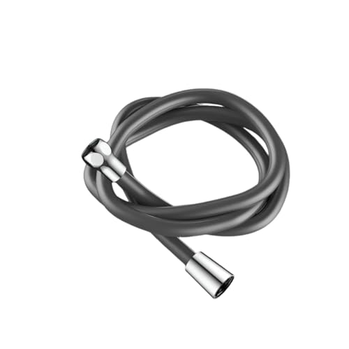 1 stück Flexible Silikon,5/2 Mt Brauseschlauch Anti-Wicklung Anti-explosion Duschkopf Rohr Universal Wasserhahn zubehör Badezimmer(Dark Grey-1.5M-) von Mostpin