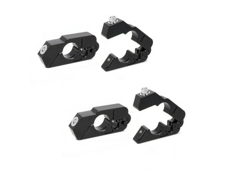 Motea Sitzbank 2x Bremshebelschloss 22 mm Lenker Griffschloss 9x4 cm # schwarz Alu Sp von Motea
