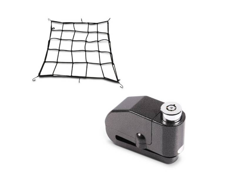 Motea Sitzbank Set Bremsscheibenschloss + Gepäcknetz, S1 Motea Sitzbank Set Bremsscheibenschloss + Gepäcknetz, S1 von Motea