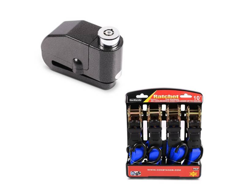 Motea Sitzbank Set Bremsscheibenschloss + Spanngurt S2 von Motea