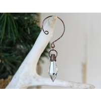 Glas Christbaumschmuck - Weihnachtsdeko Kronleuchter Ornament Kupfer Baumschmuck von MothandFlameJewelry