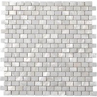 Handgefertigte Echte Weiße Backstein-Perlmutt-Mosaikfliese Für Badezimmerküchenwand-Spa-Dusche Backsplash-Fliese von MotherofPearltile