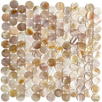 Handgefertigte Schillernde Runde Penny Perlmutt-Mosaikfliese Für Badezimmerfliesen-Küchen-Dusche-Wand-Aufdruckfliese Handgefertigte Schillernde Runde Penny Perlmutt-Mosaikfliese Für Badezimmerfliesen-Küchen-Dusche-Wand-Aufdruckfliese von MotherofPearltile
