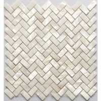 Handgemachte Weiße Perlmutt-Fischgrät-Mosaik-Fliese Für Badezimmer-Küchen-Spa-Wand-Dusche-Aufkantungsfliese Handgemachte Weiße Perlmutt-Fischgrät-Mosaik-Fliese Für Badezimmer-Küchen-Spa-Wand-Dusche-Aufkantungsfliese von MotherofPearltile