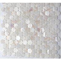 Handgemachte Weiße Runde Penny Perlmutt-Mosaik-Fliese Für Badezimmer-Küchen-Wand-Spa-Dusche-Backsplash-Fliese Handgemachte Weiße Runde Penny Perlmutt-Mosaik-Fliese Für Badezimmer-Küchen-Wand-Spa-Dusche-Backsplash-Fliese von MotherofPearltile
