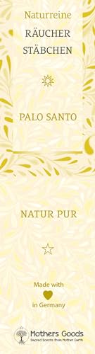 100% Naturreine Räucherstäbchen Palo Santo - Natur pur - 10 Stäbchen - Made in Germany von Mothersgoods