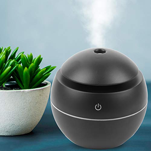 Aroma Diffuser,Diffusor, Ultraschall Aromatherapie Duftölzerstäuber Luftbefeuchter USB Essential LED Touch Aroma Ultraschall Luftbefeuchter Ölzerstäuber Luftreiniger Weiß Zur(schwarz) von Mothinessto