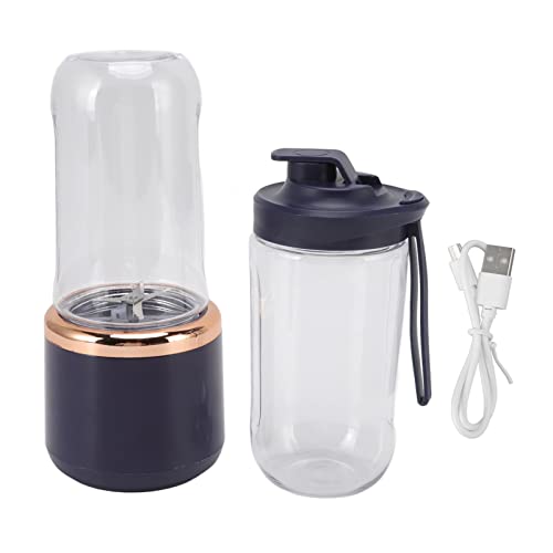 Mixer, USB-Aufladung Food Grade Material Shakes Blender 2 Flaschen 300 ml für unterwegs Küchengeräte von Mothinessto