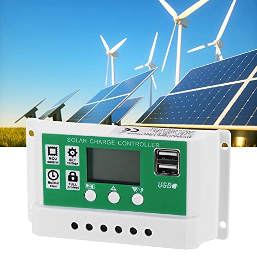 Solarladeregler LCD-Anzeige Einstellbar 50A 12V 24V MPPT Solarladeregler Zubehör von Mothinessto