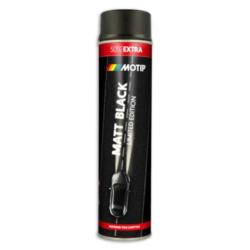 Motip Dupli RALLYE Lackspray 600ml Sprühlack Acryl Spray Farbe (schwarz matt 604006) von Motip