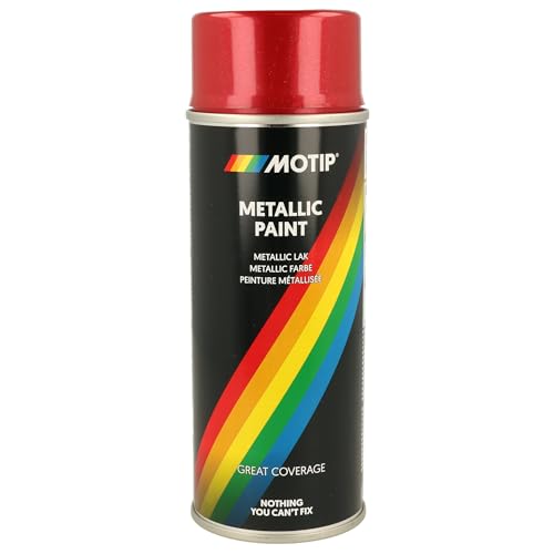 Motip M04045 Motip Metallic-Sprühfarbe - Rot - 400 ml von MOTIP