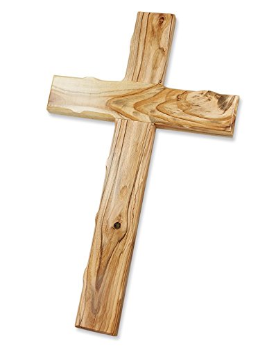 Motivationsgeschenke Wandkreuz Olivenholz Holz Jerusalem Kreuz 16 cm modern gekerbt Kruzifix von Motivationsgeschenke