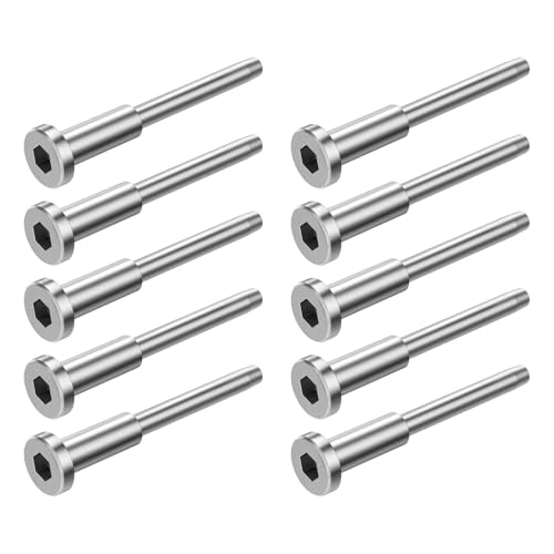 MotiveTech 10 Teiliges Unsichtbares Kabelgeländer Set mit Ende, Vielseitig, 1/8 Zoll, Einfache Installation, Geländer Hardware MotiveTech 10 Teiliges Unsichtbares Kabelgeländer Set mit Ende, Vielseitig, 1/8 Zoll, Einfache Installation, Geländer Hardware von MotiveTech