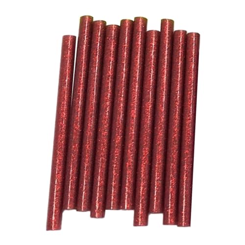 MotiveTech 10x Heißklebestifte Glitzer Heißklebestifte Farbige Mini Heißklebestifte für Siegelstempel Reparaturen DIY, Rot MotiveTech 10x Heißklebestifte Glitzer Heißklebestifte Farbige Mini Heißklebestifte für Siegelstempel Reparaturen DIY, Rot von MotiveTech