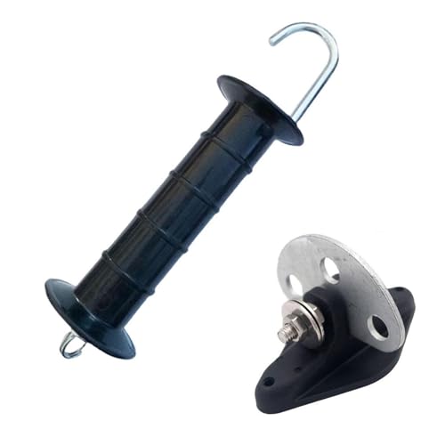 MotiveTech 2 Stück Elektrozaungriff Federtor Set, Ersatzteil mit Robustem für Einfache Installation, Passend für, Schwarz MotiveTech 2 Stück Elektrozaungriff Federtor Set, Ersatzteil mit Robustem für Einfache Installation, Passend für, Schwarz von MotiveTech