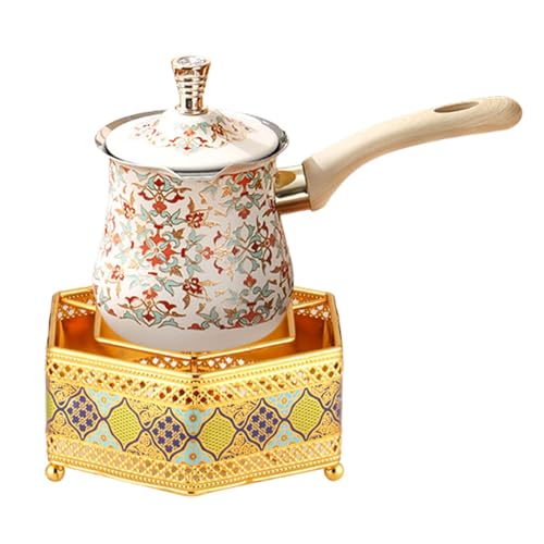 MotiveTech 2 Stücke Türkische Kaffeekanne Milchtopf Teekanne Wasserkessel Soßentopf mit Stövchen Und Ausgießer für Den Täglichen Gebrauch Im Büro Und zu Hause, 720 Ml MotiveTech 2 Stücke Türkische Kaffeekanne Milchtopf Teekanne Wasserkessel Soßentopf mit Stövchen Und Ausgießer für Den Täglichen Gebrauch Im Büro Und zu Hause, 720 Ml von MotiveTech