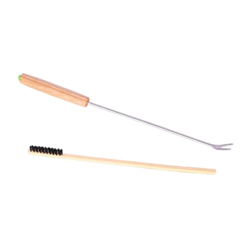 MotiveTech 2 Vogelkäfigreiniger, Putzgabel Und Bürste, Reinigungswerkzeuge für Sittiche, Kleintiere, Aras Und Sitzstangen, Holzgriff MotiveTech 2 Vogelkäfigreiniger, Putzgabel Und Bürste, Reinigungswerkzeuge für Sittiche, Kleintiere, Aras Und Sitzstangen, Holzgriff von MotiveTech