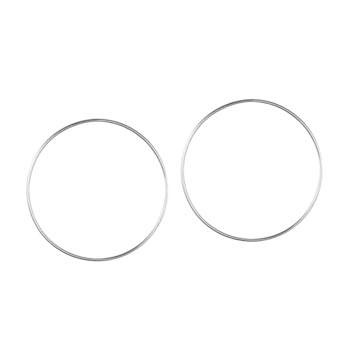 MotiveTech 2er Pack Blumenreifen Aus Metall für Makramee Kränze, Elegante Wandbehangreifen für Wanddekoration, Hochzeitskränze, Silber MotiveTech 2er Pack Blumenreifen Aus Metall für Makramee Kränze, Elegante Wandbehangreifen für Wanddekoration, Hochzeitskränze, Silber von MotiveTech