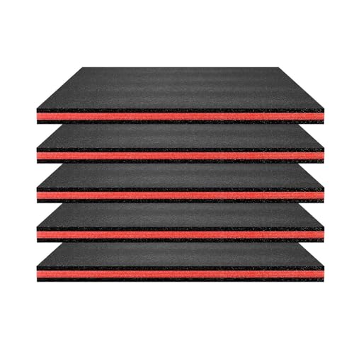 MotiveTech 5 Stück Schaumstoffeinlagen für Werkzeugkästen, Abnehmbare, Tragbare, Praktische Schaumstoffplatten, Werkzeugkasten Liner, Länge 45cm von MotiveTech